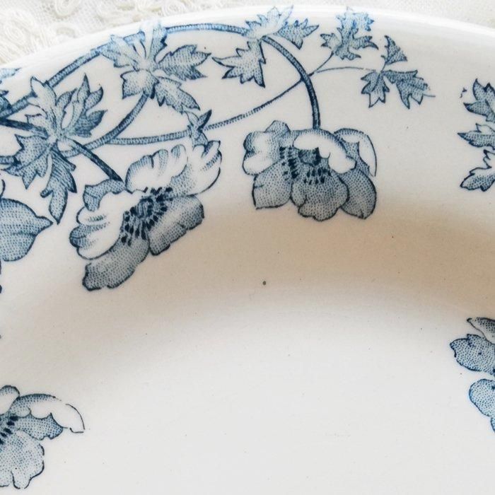 フランス GIEN ANEMONES ジアン アネモネ スーププレート 深皿 B