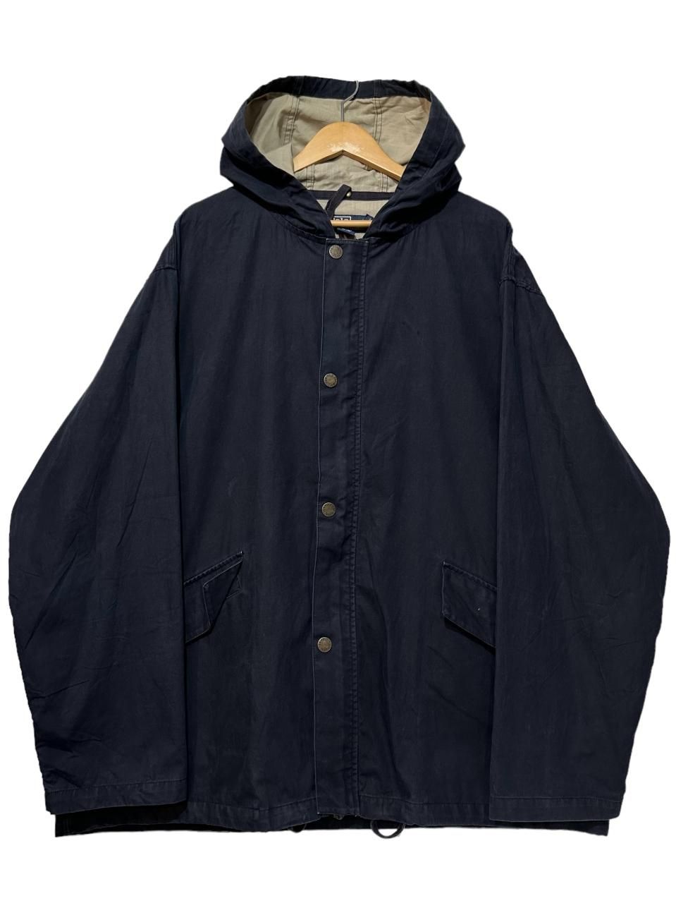 90s Polo Ralph Lauren Cotton Mountain Parka 黒 XXL ポロラルフ