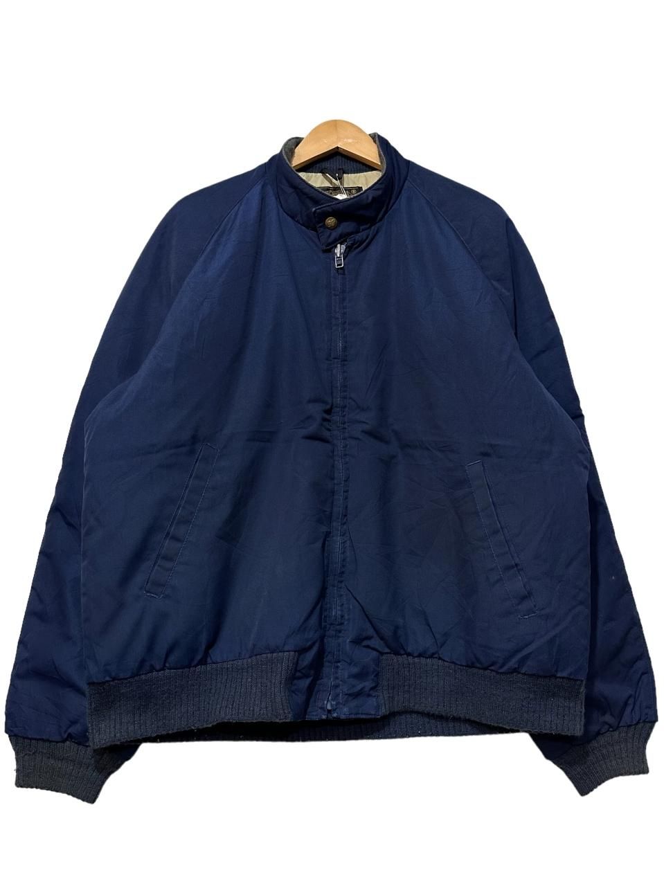 USA製 80s Eddie Bauer Classic Raglan Jacket 紺 L エディーバウアー