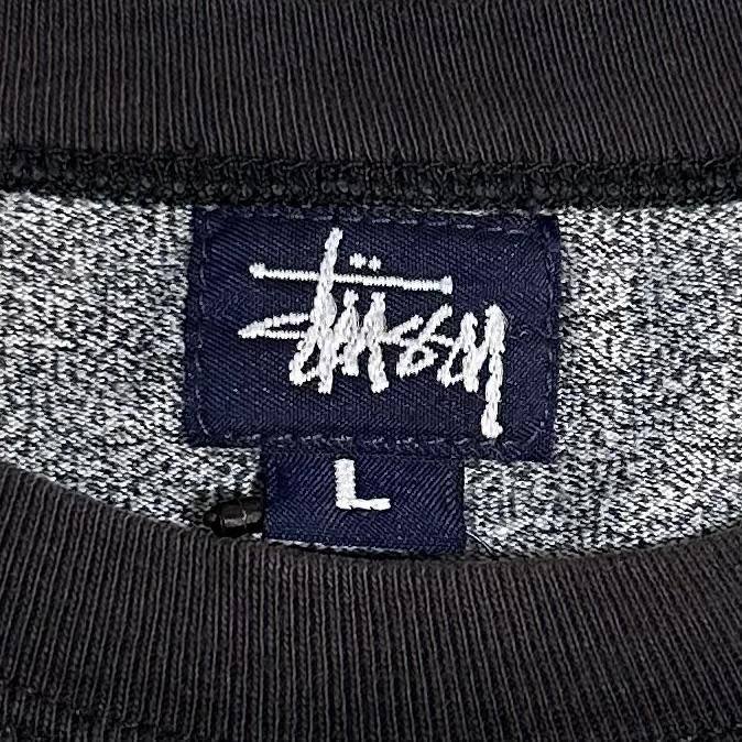 USA製 90s OLD STUSSY College Ringer S/S Tee 灰黒 L オールド