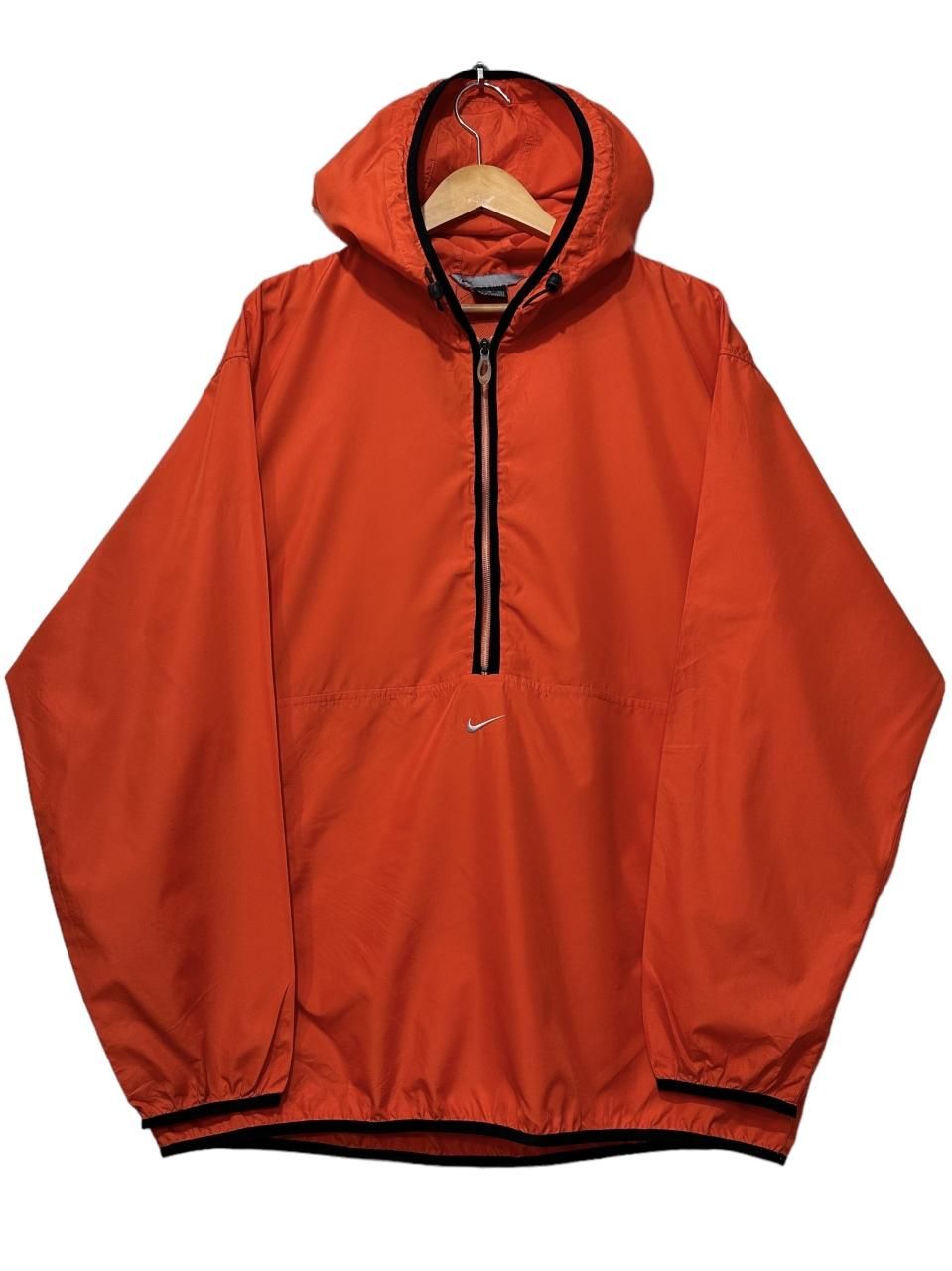 01年製 NIKE Polyester Anorak Parka オレンジ XL 00s ナイキ