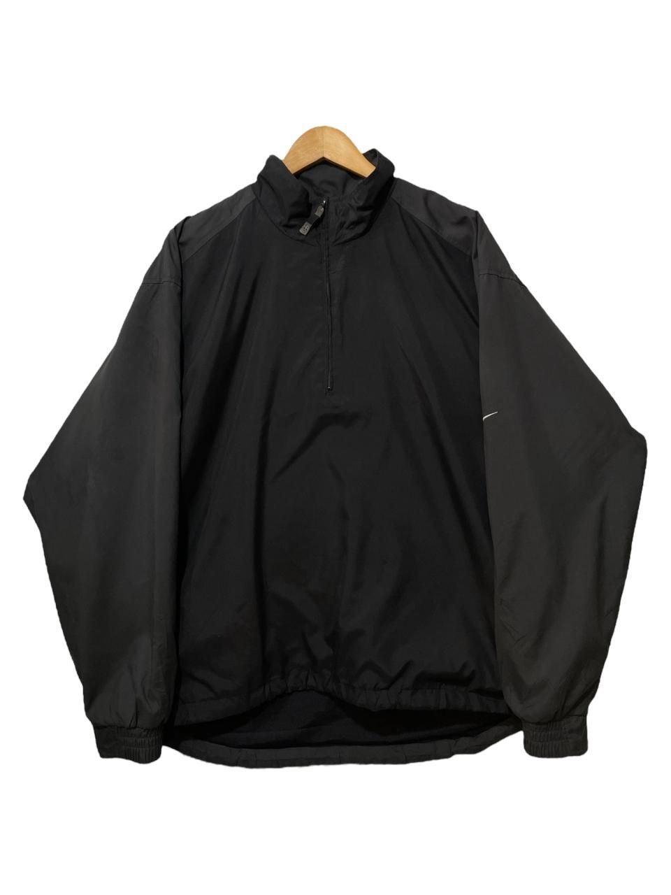 01年製 NIKE GOLF Half Zip Pullover Jacket 黒 M 00s ナイキ ゴルフ
