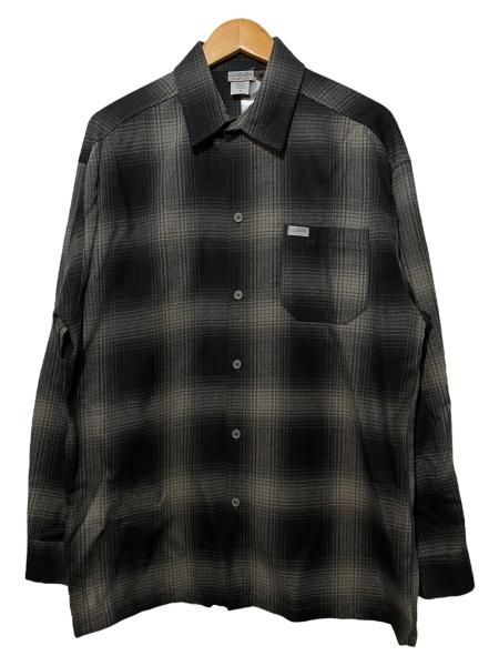 00年製 patagonia L/S Pima Cotton Shirt 青灰 XL 00s パタゴニア