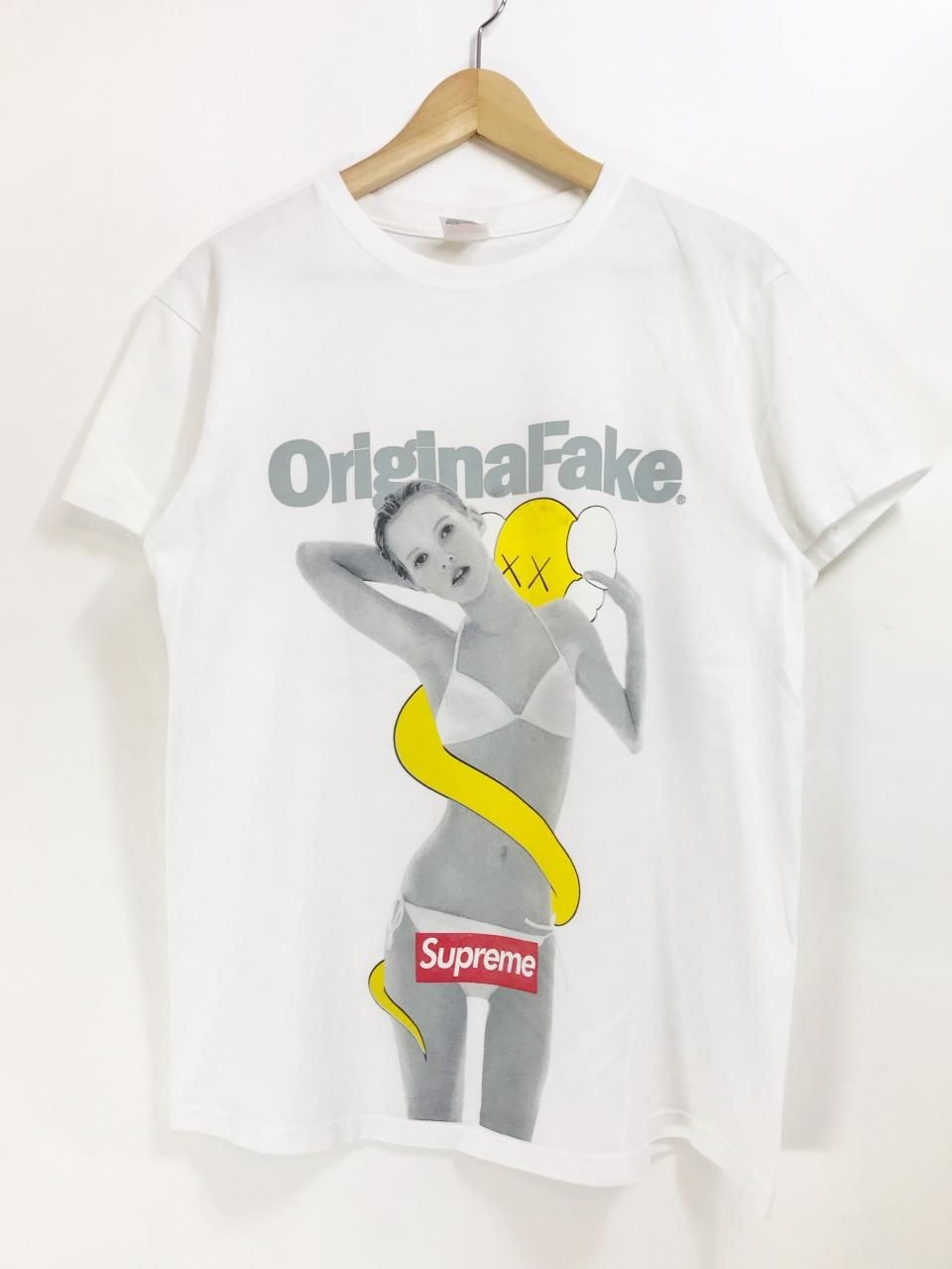 08SS SUPREME × ORIGINAL FAKE 代官山10周年記念 Kate Moss Tee (WHITE