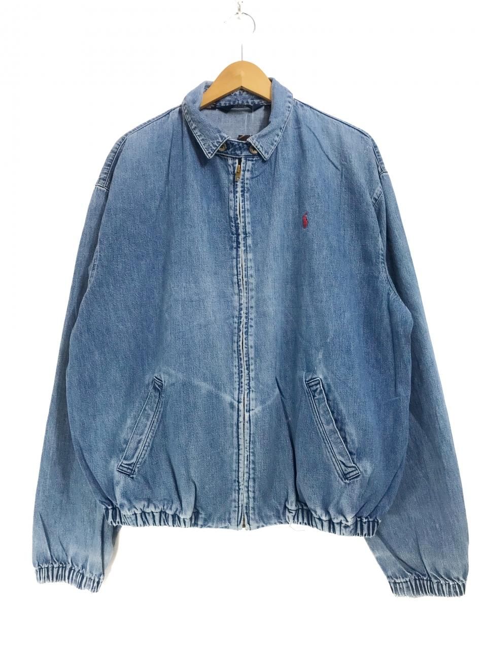 USA製 80s～90s Polo Ralph Lauren Denim Drizzler Jacket #3 薄青 L