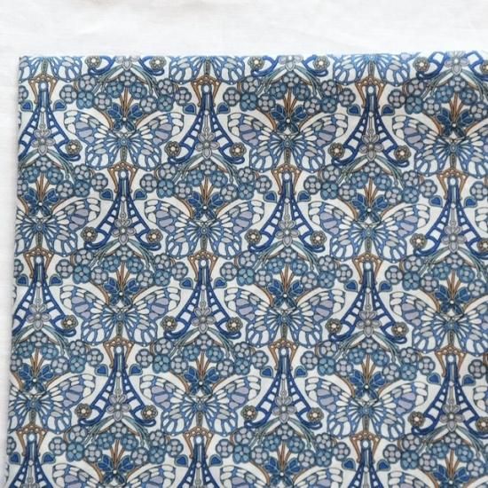 輸入リバティ モリスバタフライ ブルー liberty tana lawn Morris