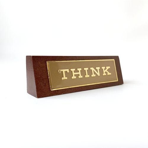 IBM ”THINK” ノベルティ ヴィンテージ ロゴ プレート オーナメント