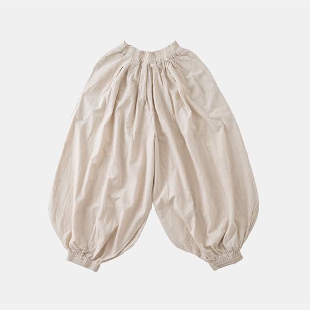 ヂェン先生の日常着｜バルーンパンツ アイボリー - ファッション