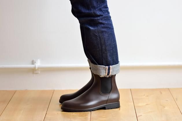 ショートレインブーツ ブラウン レディスサイズ - ファッション - 靴