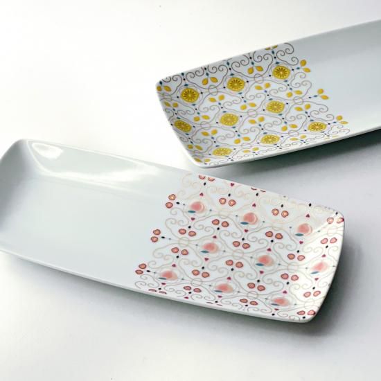 くだもの 菓子皿（れもん・もも） | 有田焼 - 梅陶器