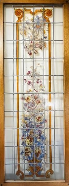 薔薇と植物のステンドグラス - アンティークモール＆蚤の市情報サイト