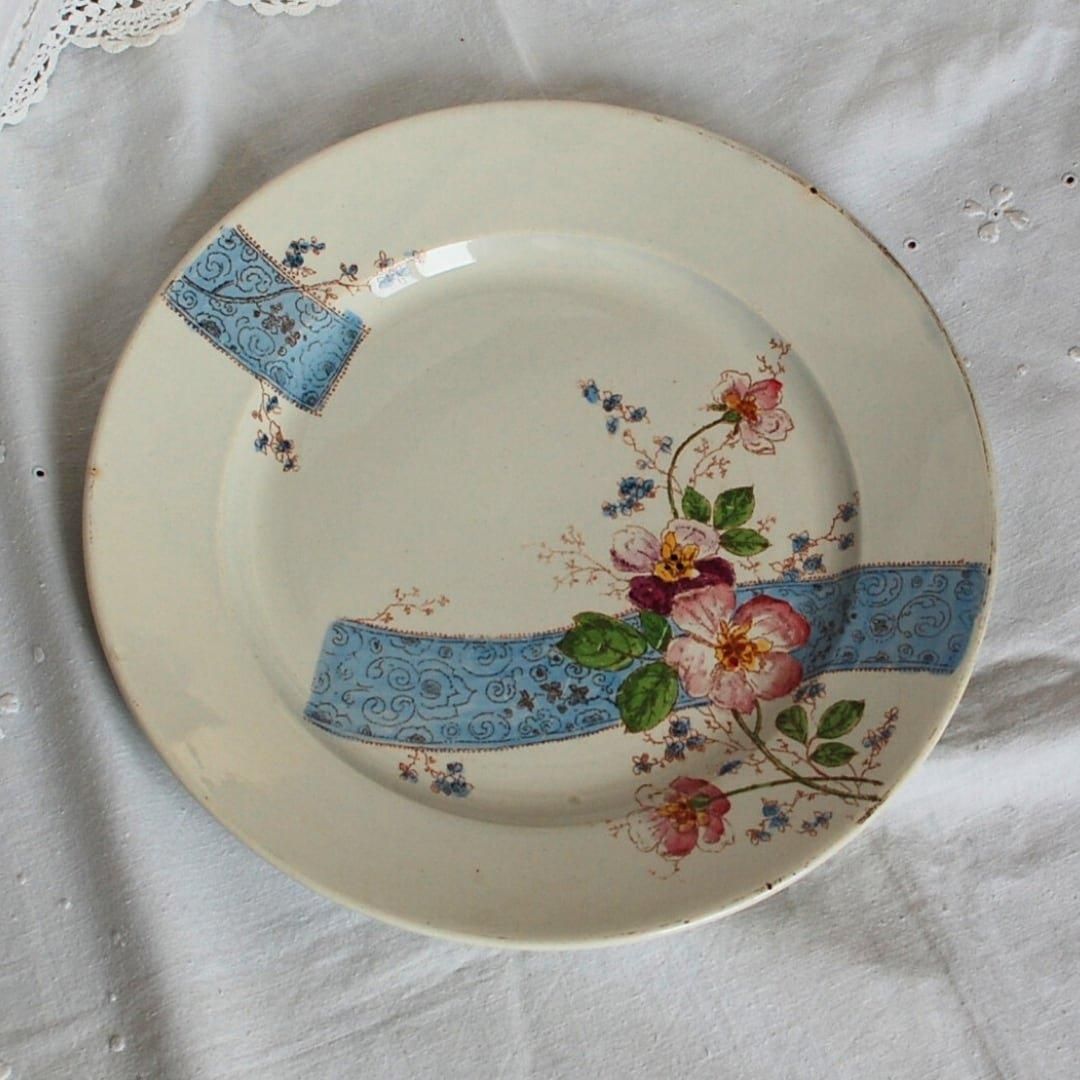 クレイユモントロー 1888年 フランス アンティークプレート