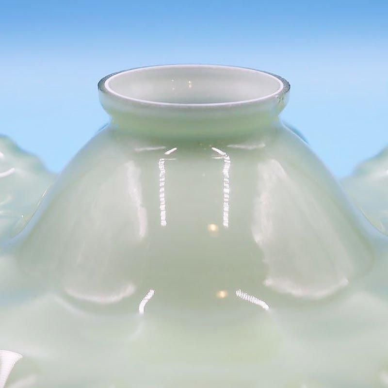 大正ロマンの電笠ランプシェード 艶やかな若草色