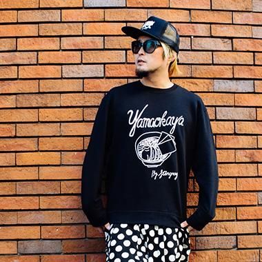 送料無料】スティングレイ/山岡家コラボ トレーナー（黒・紺