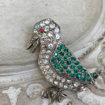 1930's Rene Mittler Paste Brooch（1930年代 ルネ・ミットレー