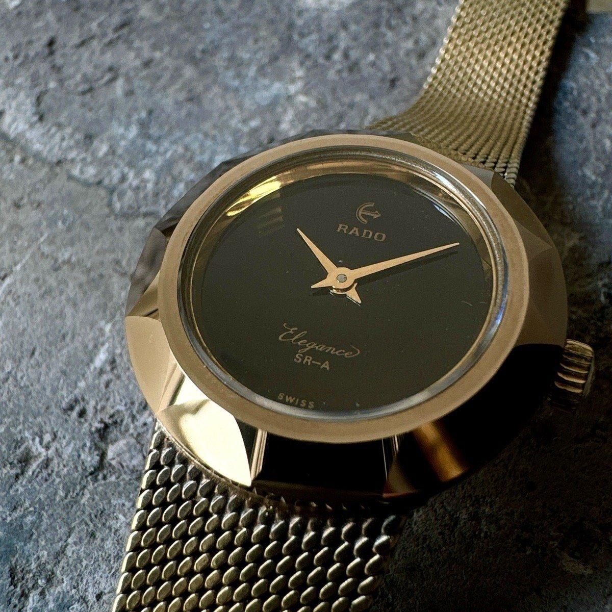 RADO Elegance（ラドー エレガンス）黒文字盤 変わりベゼル 純正