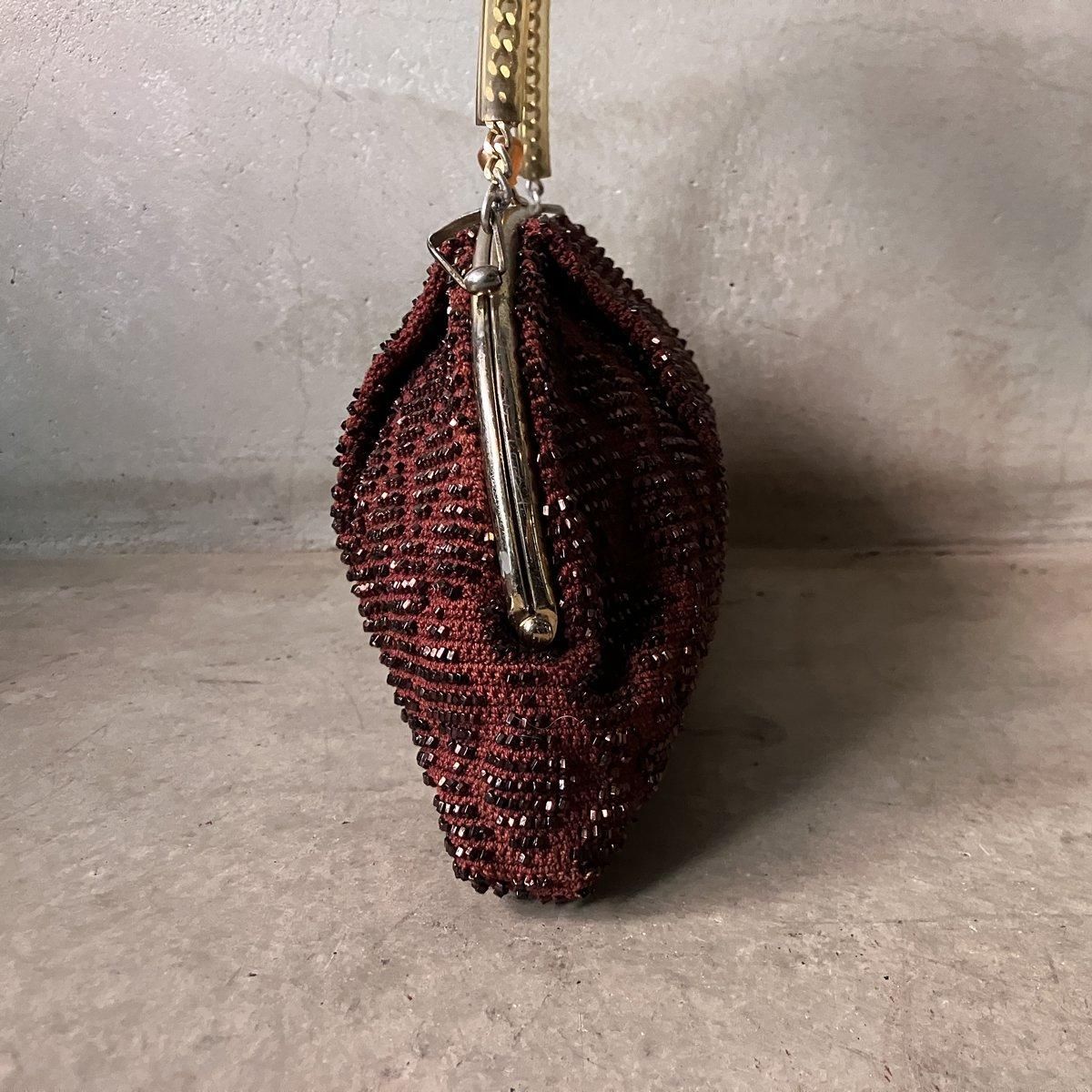 ヴィンテージ ビーズ クロッシェバッグ（Vintage Beaded Crochet Bag