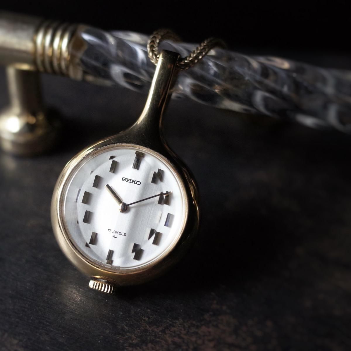 SEIKO PENDANT WATCH（セイコー ペンダントウォッチ）ブルー文字盤