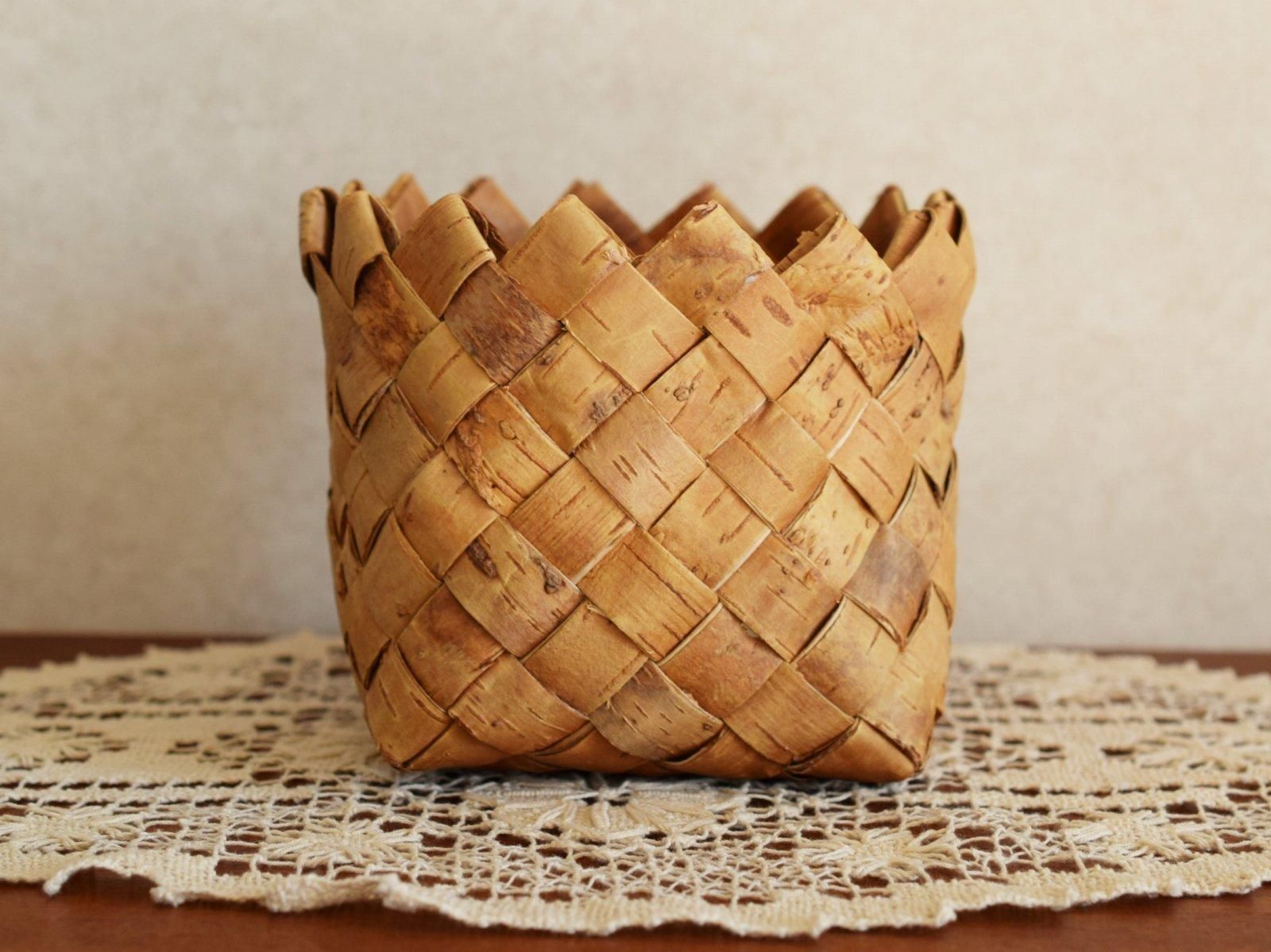 スウェーデン 白樺 かご バスケット (2) - Taivas ～北欧ヴィンテージ