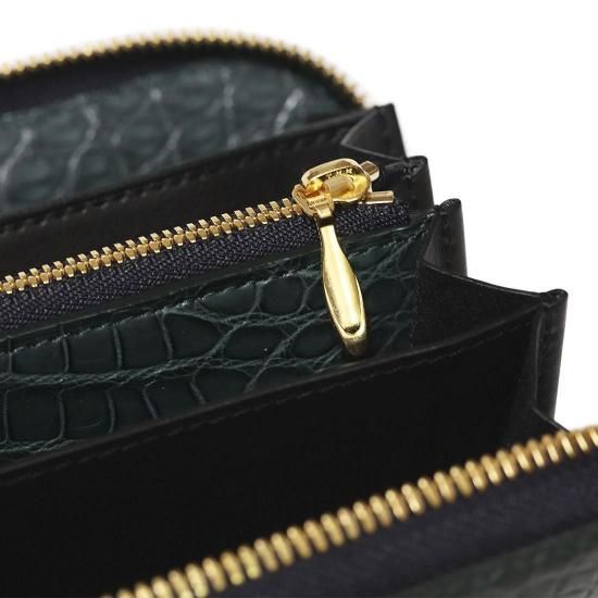 スモールクロコダイルラウンドファスナー長財布セベク無双『極