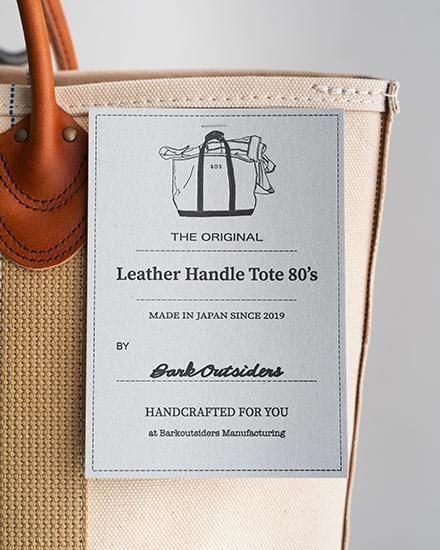 BARK OUTSIDERS / バークアウトサイダーズ】Leather Handle Tote 80's