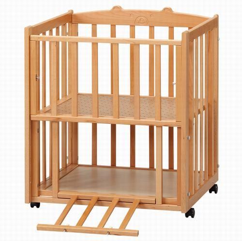 セカンドベッド くまさん ナチュラル 内寸60×70cm - ベビー用品