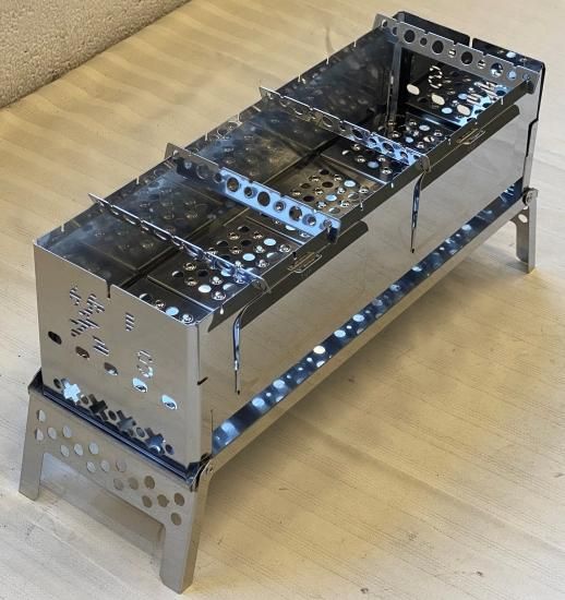 コンパクト焚き火グリル『B-VI-DUO』 - 工場直売のアウトドア用品 笑