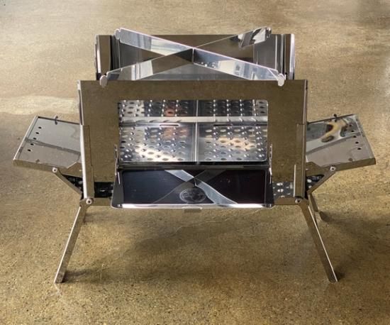 笑's コンパクト焚き火グリル | B-GO-WING - 工場直売のアウトドア
