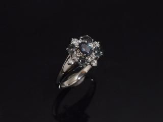 PT900 0.72ct 天然アレキサンドライト・ダイヤモンドリング