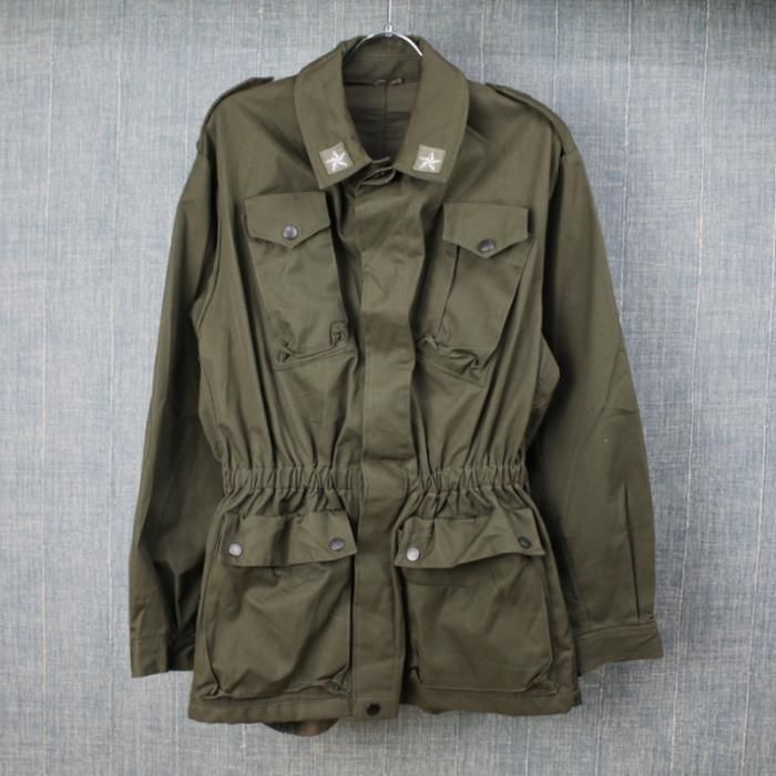 イタリア軍 コンバットジャケット 70年代 デッドストック 48 襟章付き