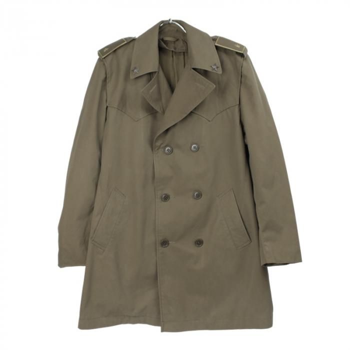 30%オフ】 古着 イタリア軍 トレンチコート 階級章 取り外し可 80's