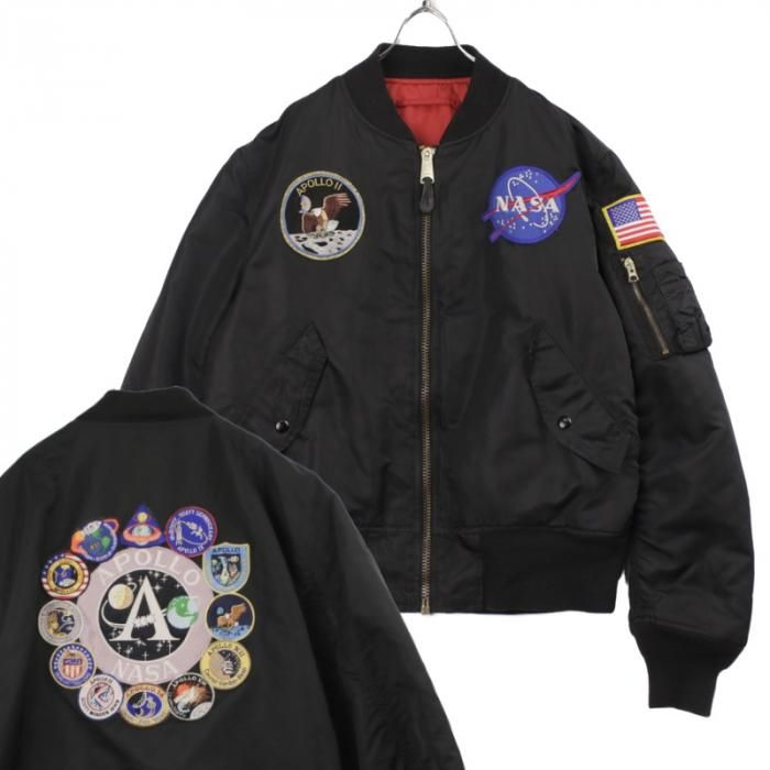 ALPHA MA-1フライトジャケット NASA APOLLO 古着屋 hooperdoo