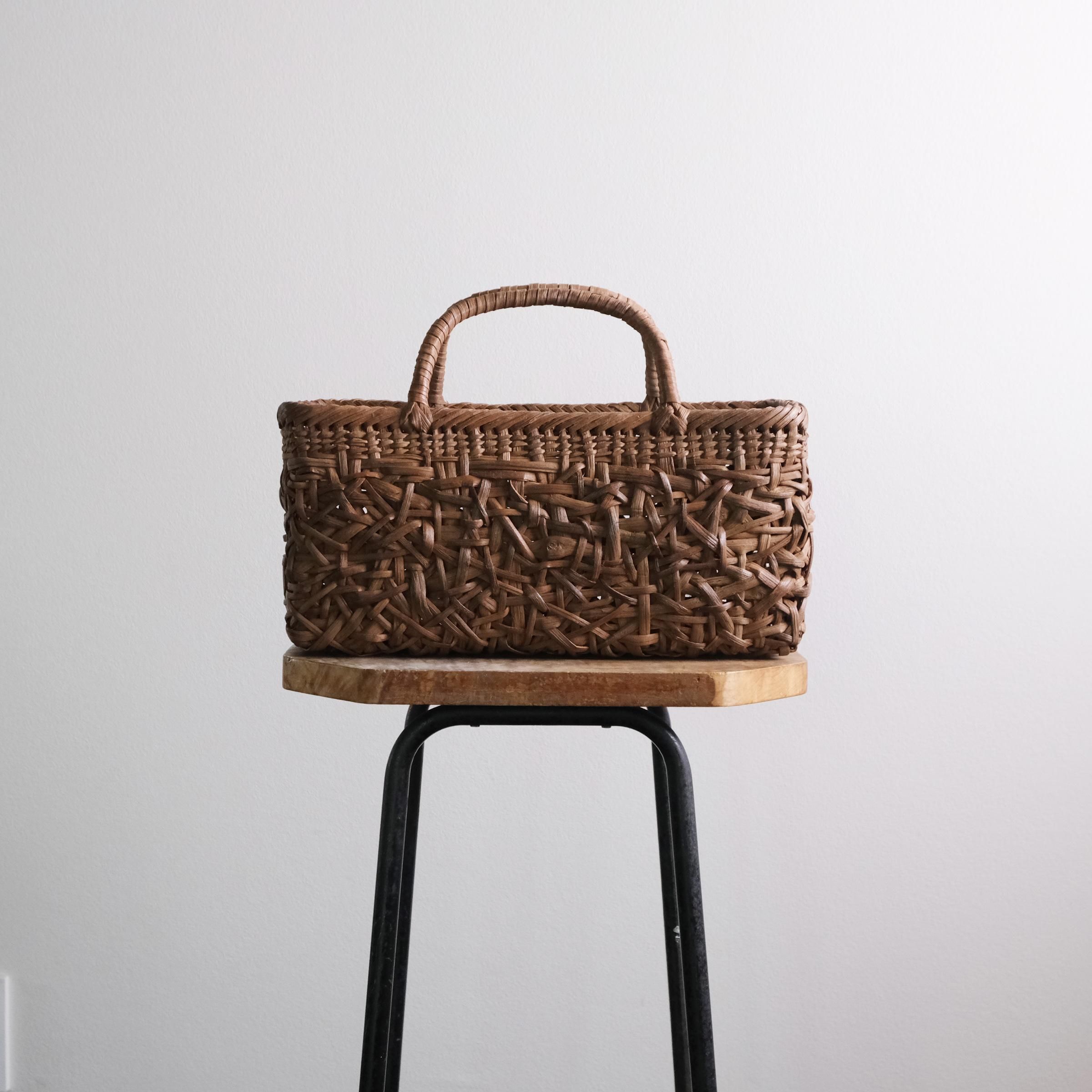 宮本工芸 山ぶどうの籠 みだれ編 ローハンドル ○ - katakana