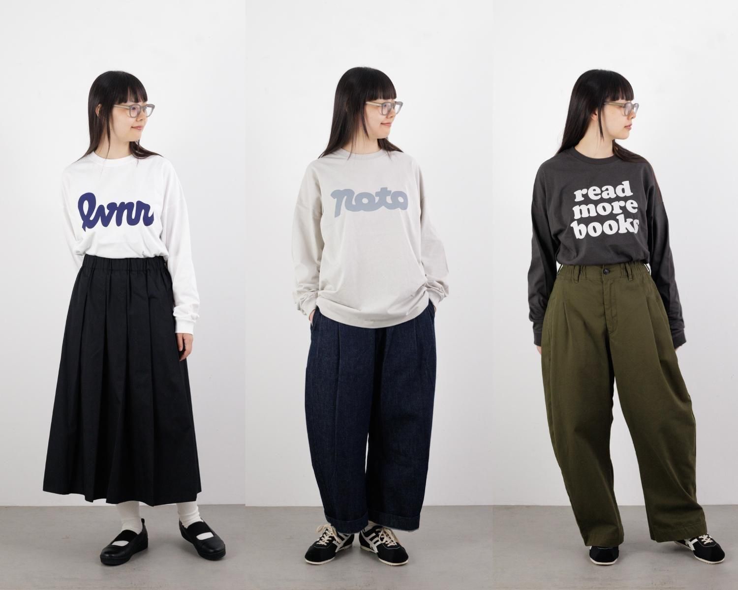 6JUMBOPINS noto ビッグシルエットロングスリーブTシャツ (ホワイト