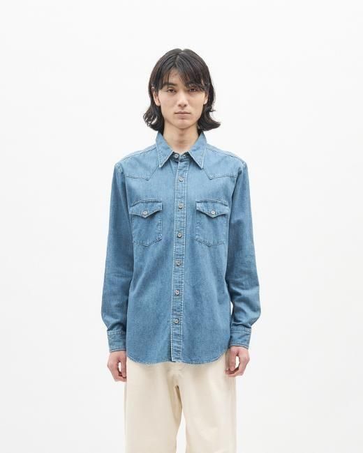 デニム ウエスタンシャツ