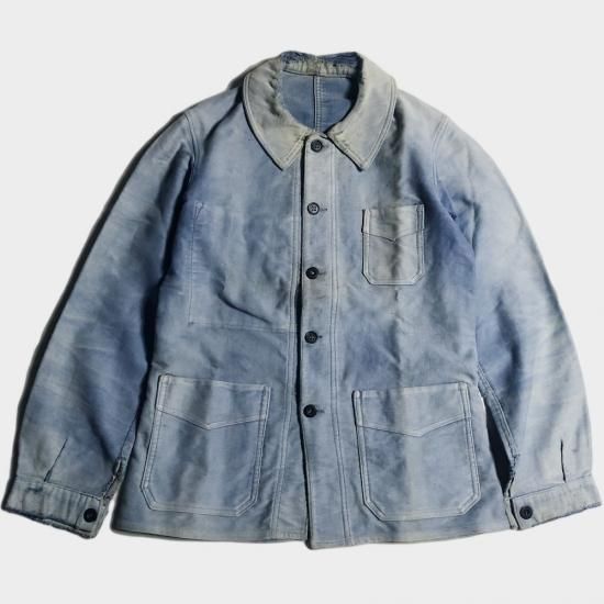30's BLUE MOLESKIN CHORE JKT, THE FIFTH STREET MARKET