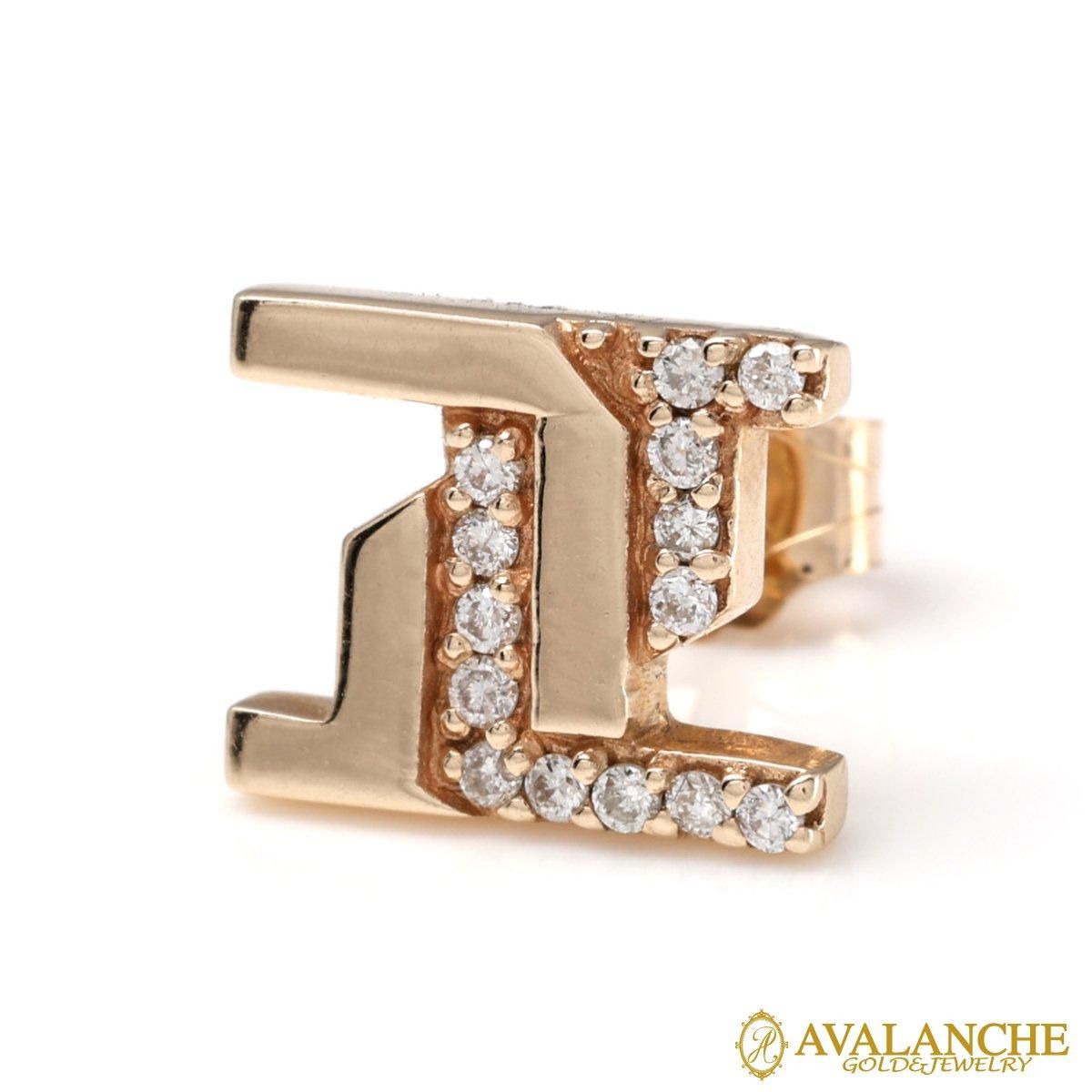 ダイヤモンド 10K イエローゴールド ピアス 4-11087-01 - AVALANCHE