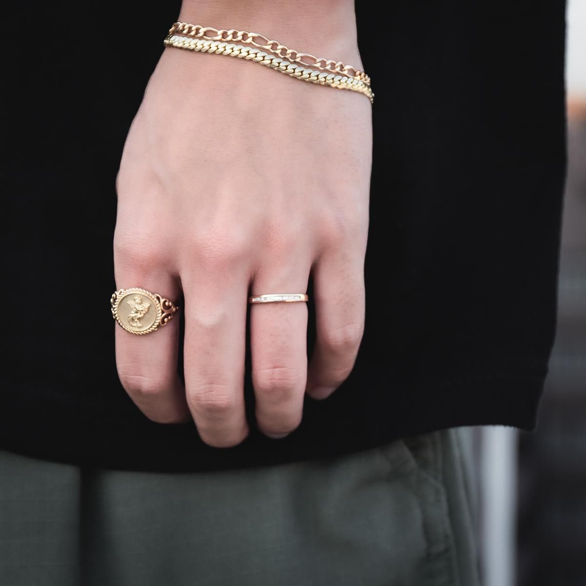 ダイヤモンド 10K イエローゴールド リング 7号-20号 R3360B-10Y