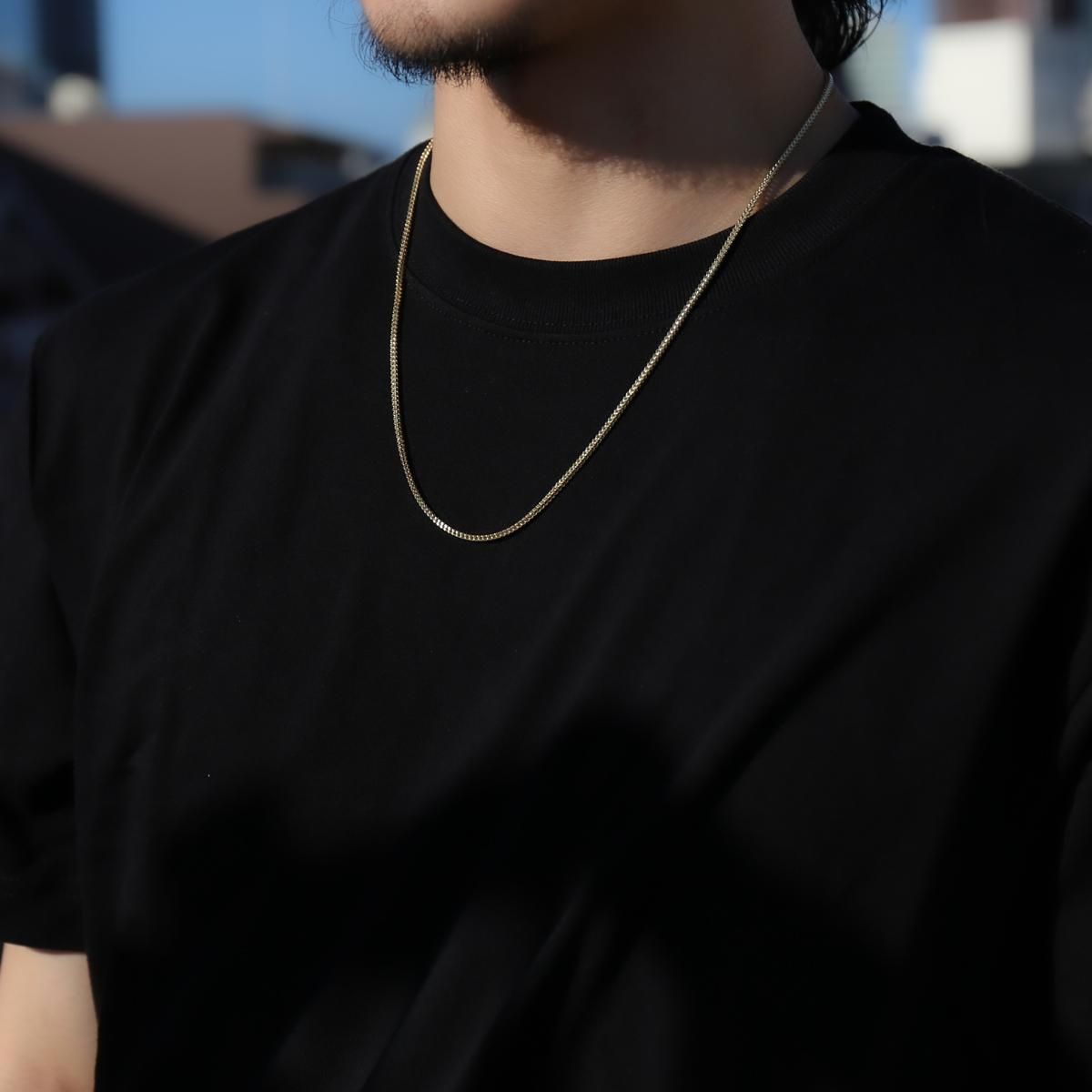 10K イエローゴールド フランクリンネックレス 幅2.2mm 40cm-70cm