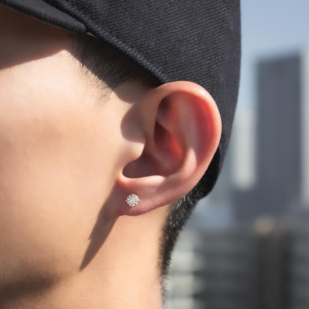 ダイヤモンド 10K イエローゴールド ピアス 5mm E2427-10Y - AVALANCHE