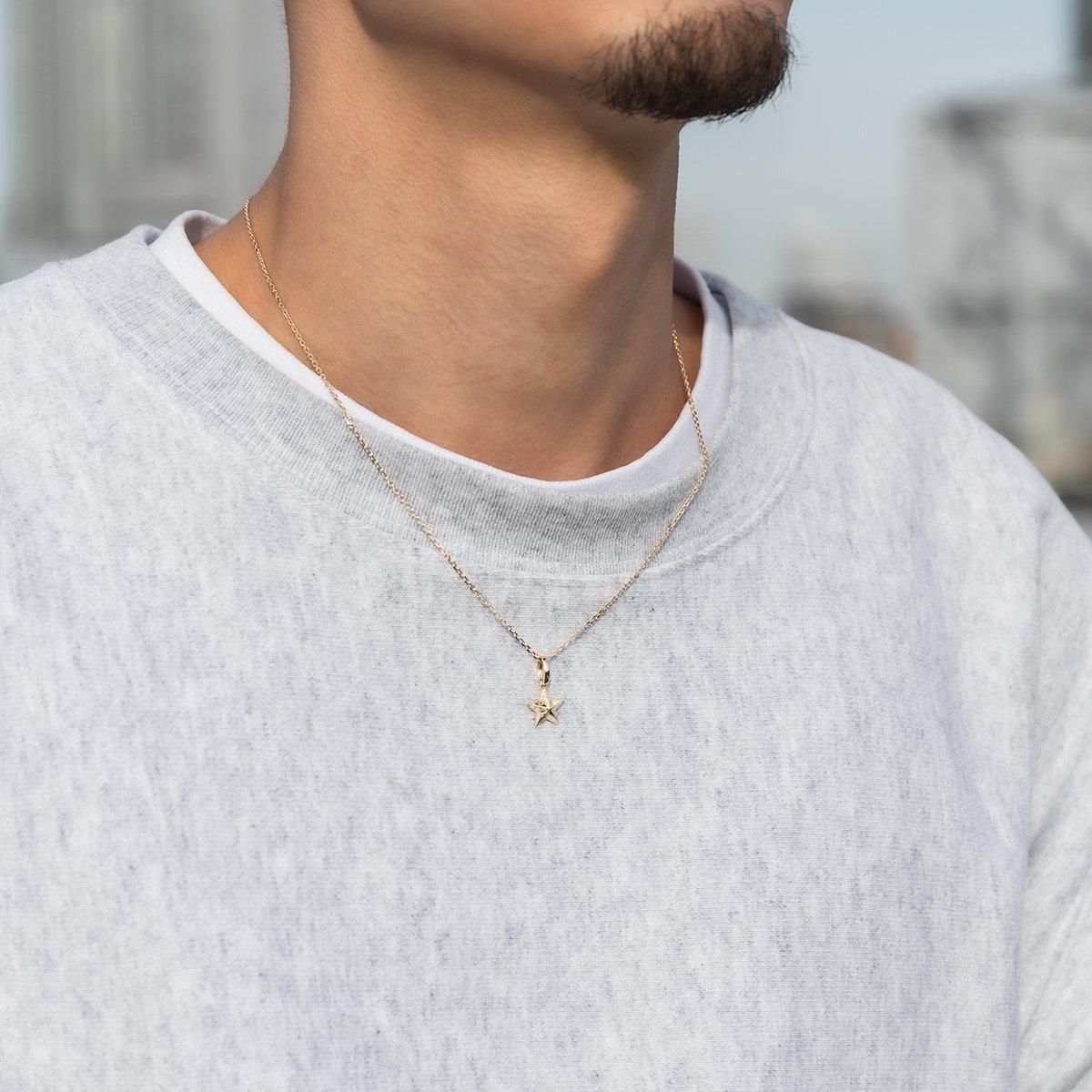 ダイヤモンド 10K イエローゴールド ネックレス&ペンダント 40cm-45cm