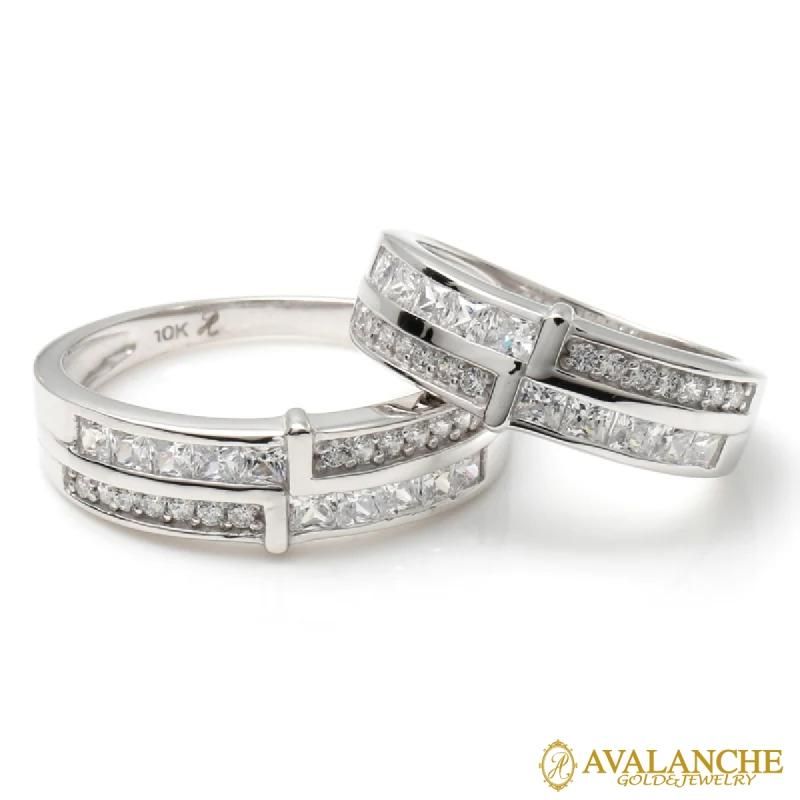 10K ホワイトゴールド フィガロープネックレス 幅2.8mm 45cm-55cm