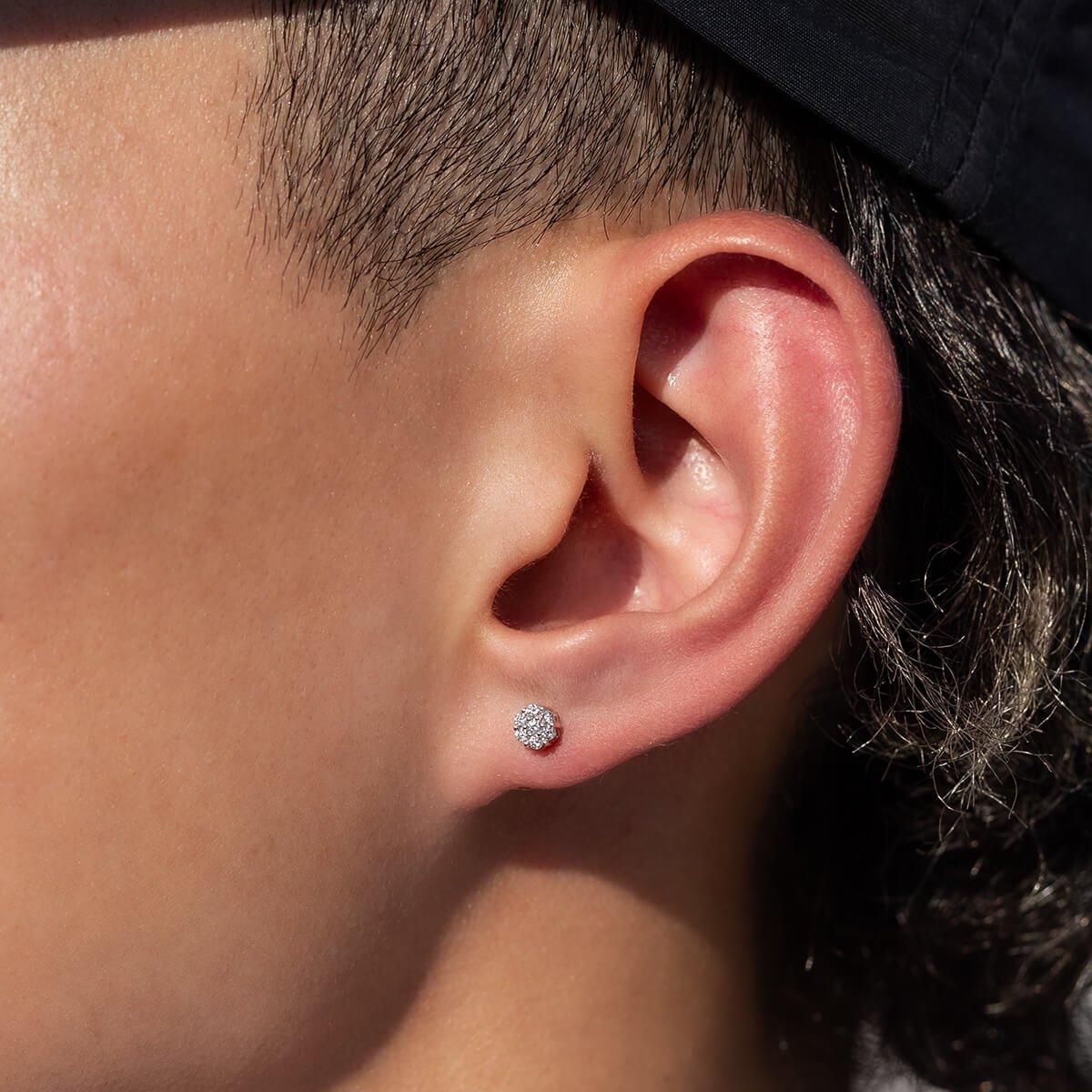 ダイヤモンド 10K イエローゴールド ピアス 4.5mm A0125664-YG