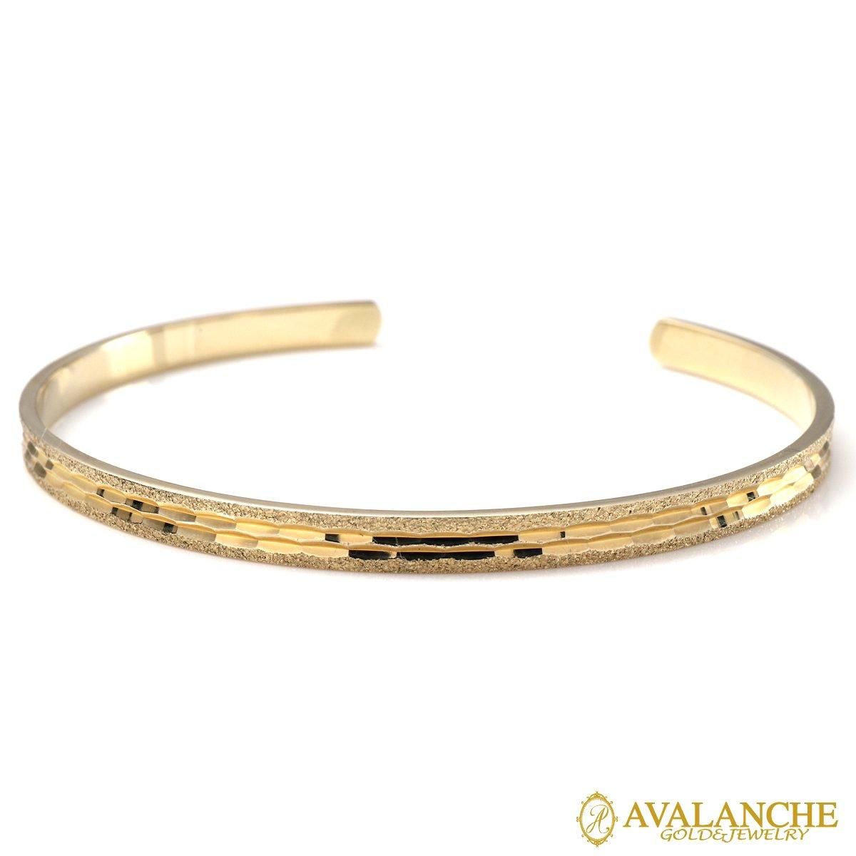 10K イエローゴールド バングル 幅4mm 17.5cm - AVALANCHE OFFICIAL STORE