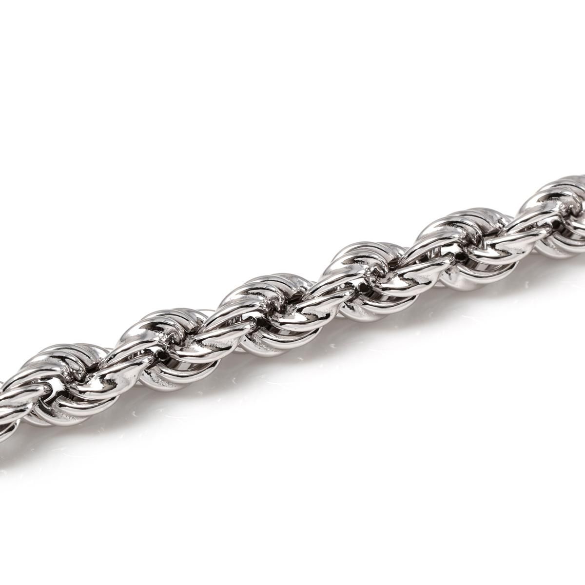 シルバー ロープブレスレット 幅5mm 17cm-21cm GIU586 - AVALANCHE