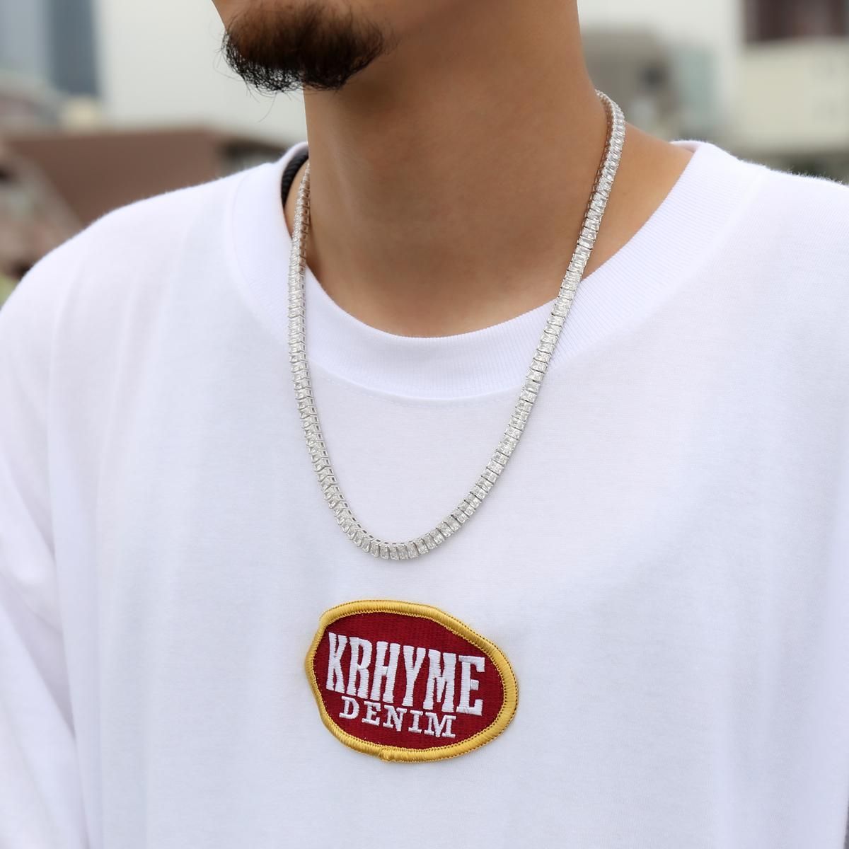 シルバー テニスネックレス 幅6mm 45cm-50cm ARADN001-5X3MM