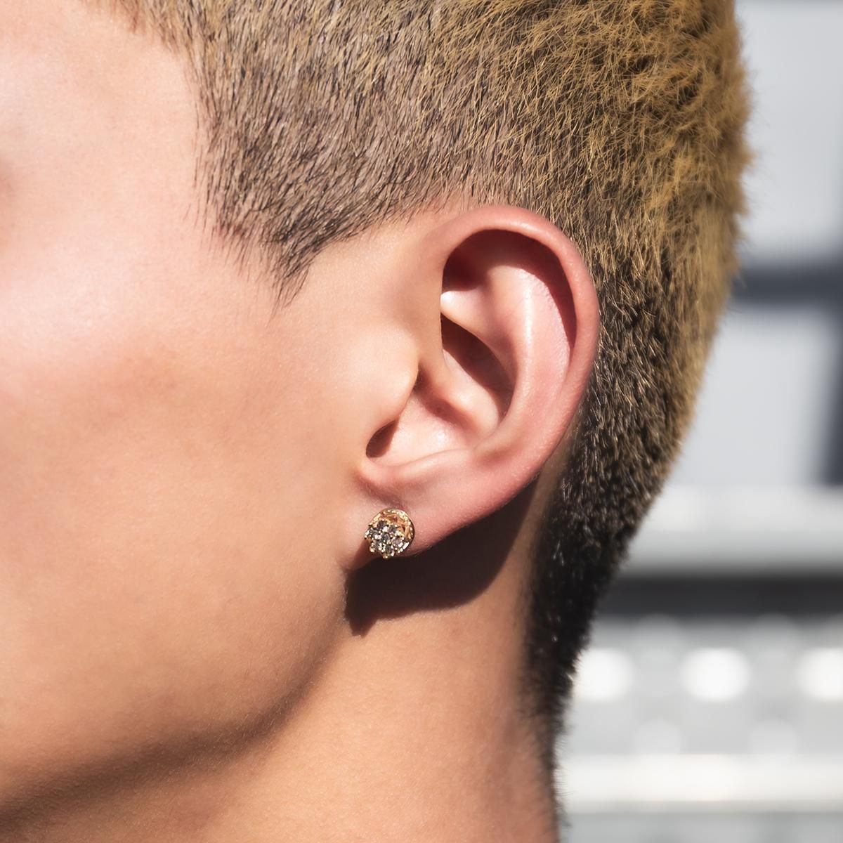 AVALANCHE 14Kイエローゴールド スタッズ ピアス9mm 2個セット