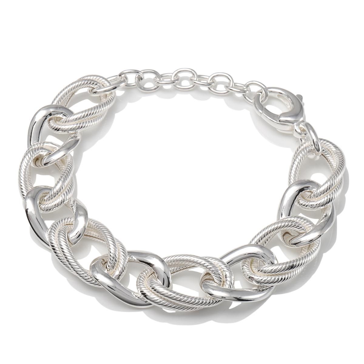 シルバー ブレスレット 幅14.5mm 18cm-22cm GIU614 - AVALANCHE