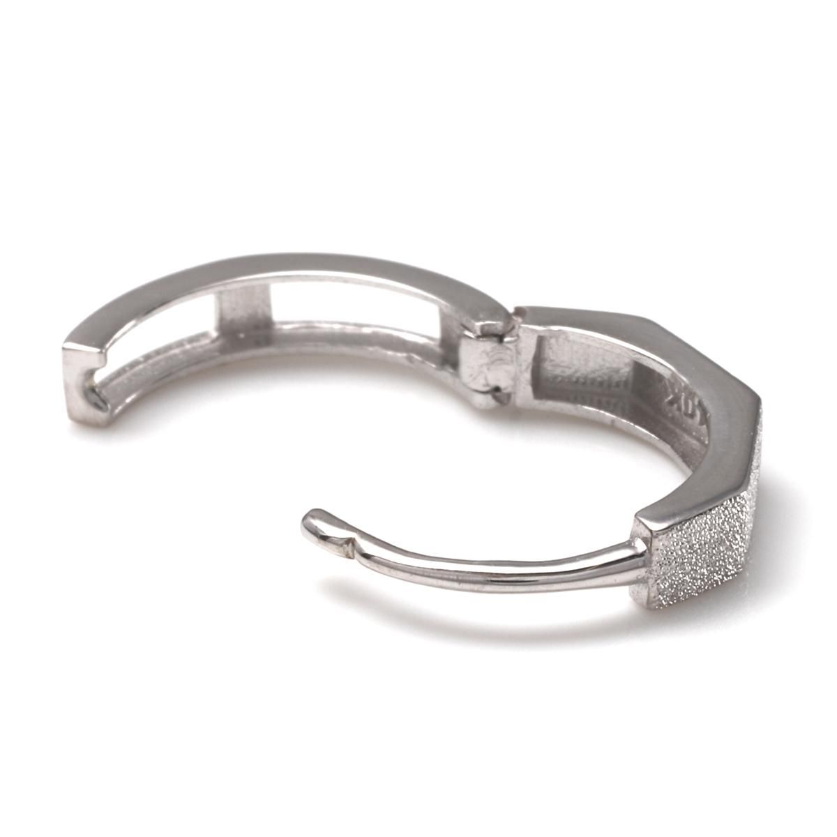 10K ホワイトゴールド ピアス 12mm - AVALANCHE OFFICIAL STORE