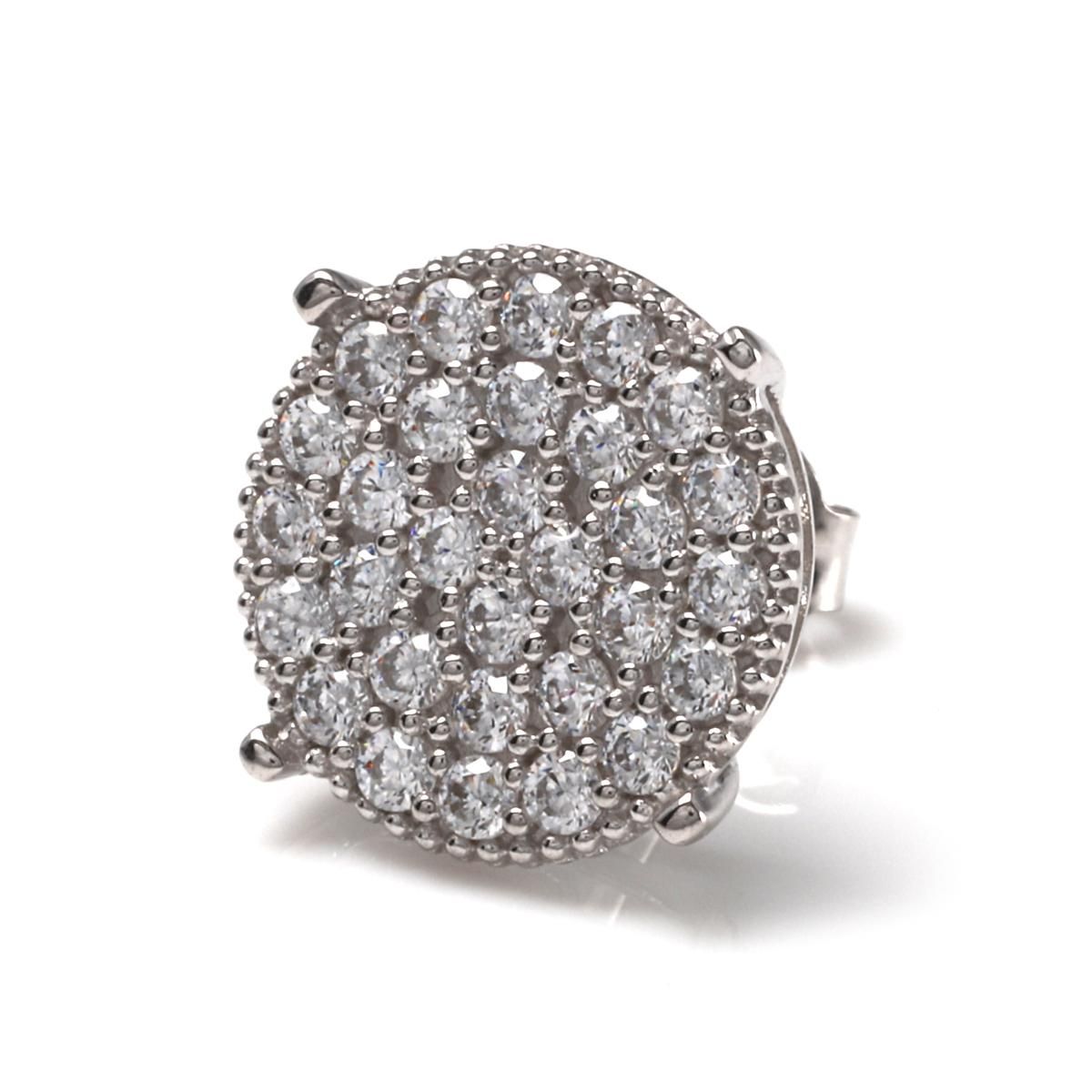 10K ホワイトゴールド ピアス 10mm - AVALANCHE OFFICIAL STORE